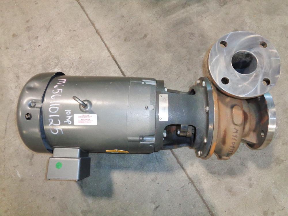 AMPCO CENTRIFUGAL PUMP 3 X 2-1/2 ECH W/ BALDOR MOTOR 10HP 3500RPM JPM3711T